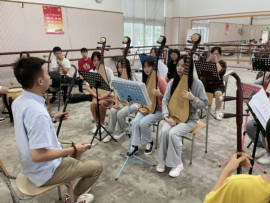 非遺在校園。陳志勇供圖