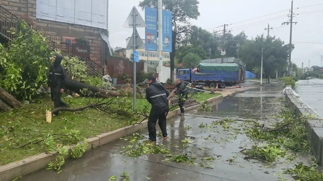 清理路障。豐澤區(qū)融媒體中心供圖