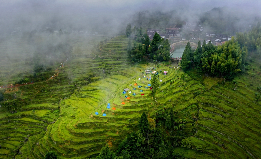 前溪村露營地。張力攝