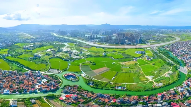 木蘭溪南岸全域土地綜合整治后鳥瞰