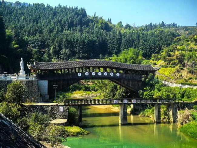 坦洋溪社口鎮(zhèn)坦洋村為民橋。郭志攝